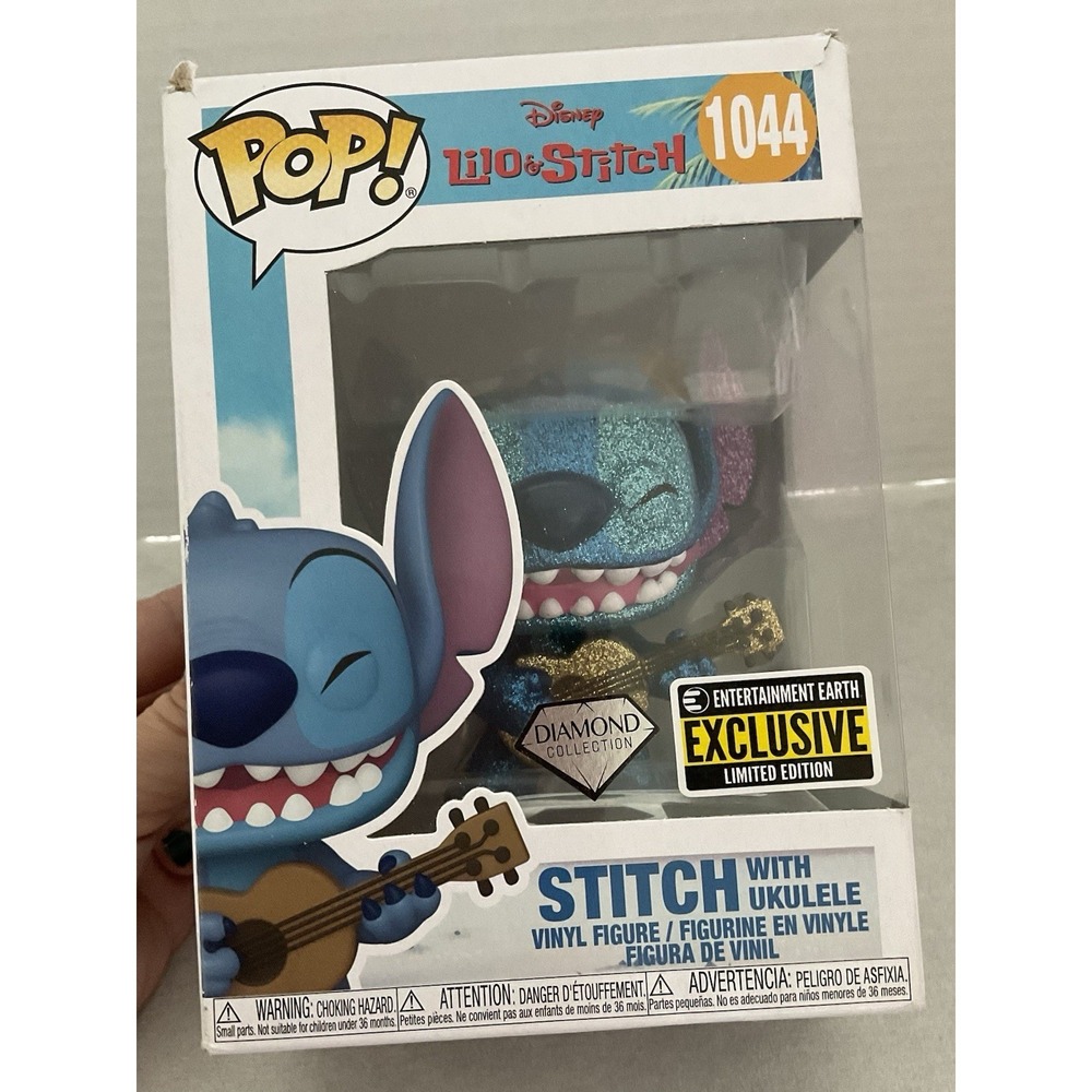 Funko Pop Diamond Edition Stitch With Ukulele #1044 Disney LILO & Stitch